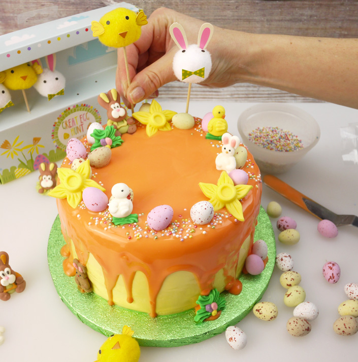 How To Make An Eggsquisite Easter Drip Cake