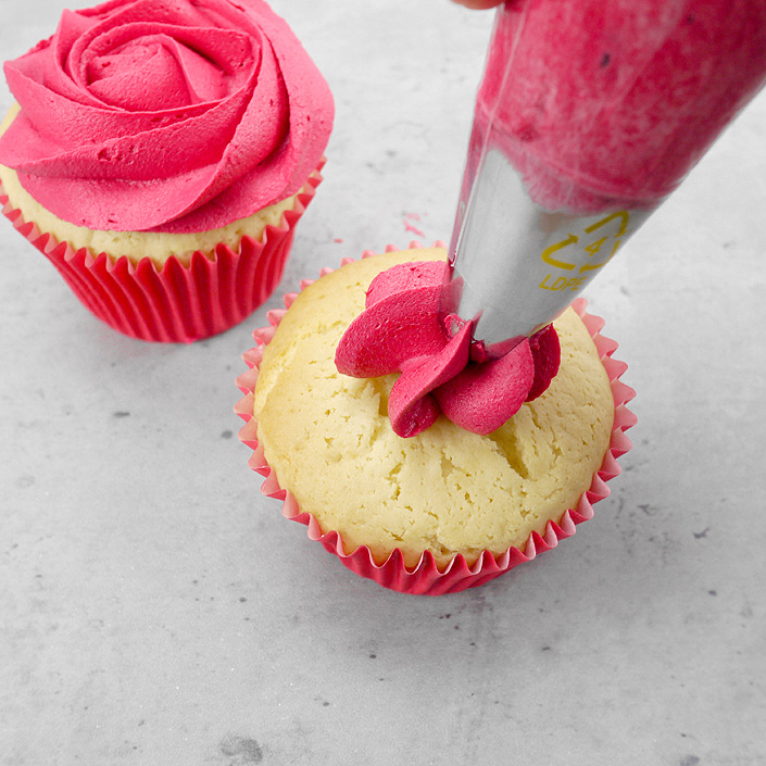 Couvre clé - Cupcake - rose - 3,4 x 3,3 cm