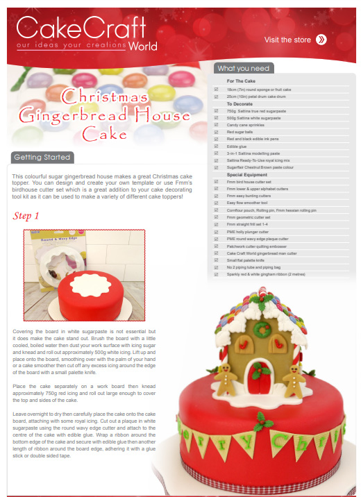 Christmas Woodland Cake Decoration Kit, 6 Piece Set | Craft Company