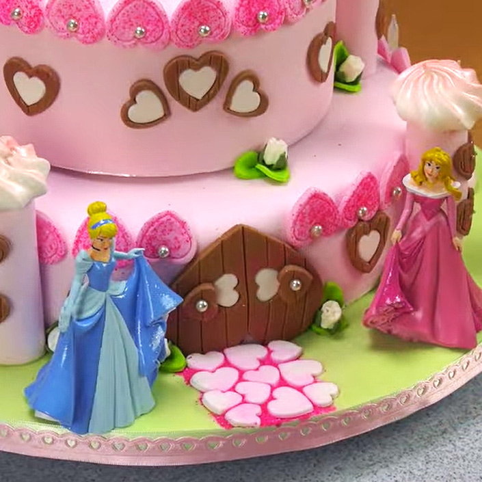 Disney Princess Castle Birthday Cake!
